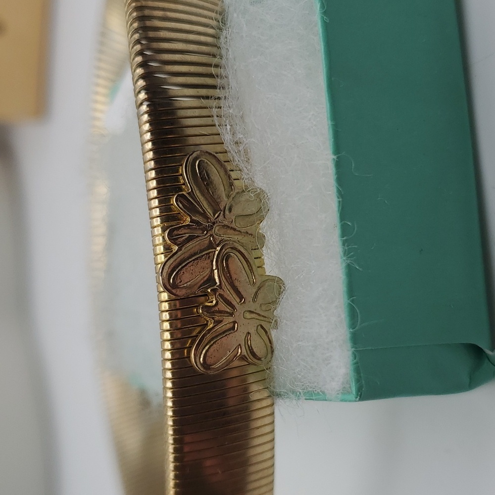 Plus sized accordion stretch bracelet vintage butterfly B1705‎ - Picture 2 of 5
